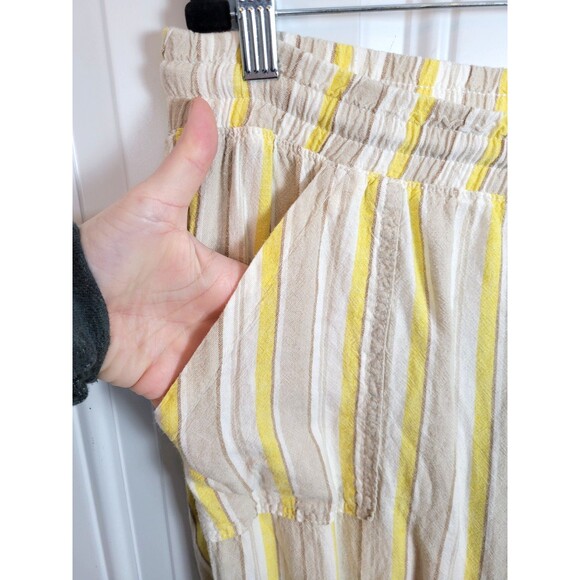 Land n' Sea Womens Plus Size Cropped Linen Blend Pants Size 1X - Picture 2 of 6